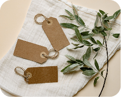 &Eacute;tiquettes de v&ecirc;tements et mati&egrave;res naturelles