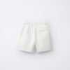 Short lin naturel fille dos, coloris naturel clair, taille enfant, poche arrière boutonnée