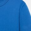 T-shirt Coton Bio Bleu Électrique Détail T-shirt femme en coton bio bleu électrique vue détail col et manchette, texture lisse du tissu