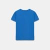 T shirt Coton Bio Bleu Électrique Dos T-shirt coton bio bleu électrique vue de dos, col rond et manches courtes, modèle femme