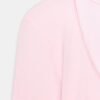 T-shirt Laine Mérino rose poudré col V détail épaule pour femme, tissu fin et doux, coupe ajustée